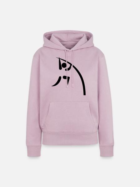 Stabhochsprung - Frauen Premium Bio Hoodie - Altrosa