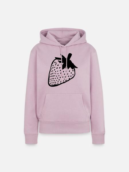 Erdbeere - Frauen Premium Bio Hoodie - Altrosa