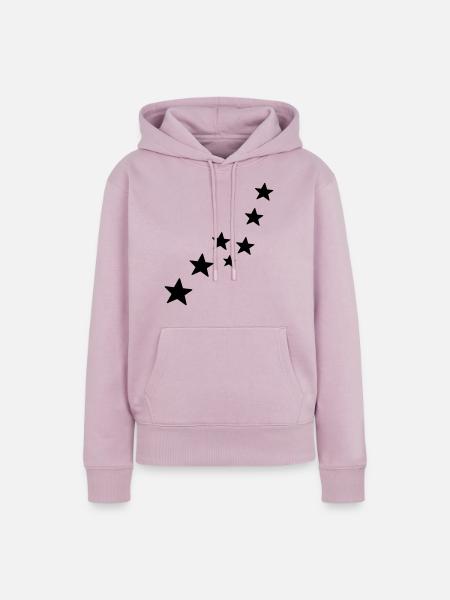 sterne - Frauen Premium Bio Hoodie - Altrosa