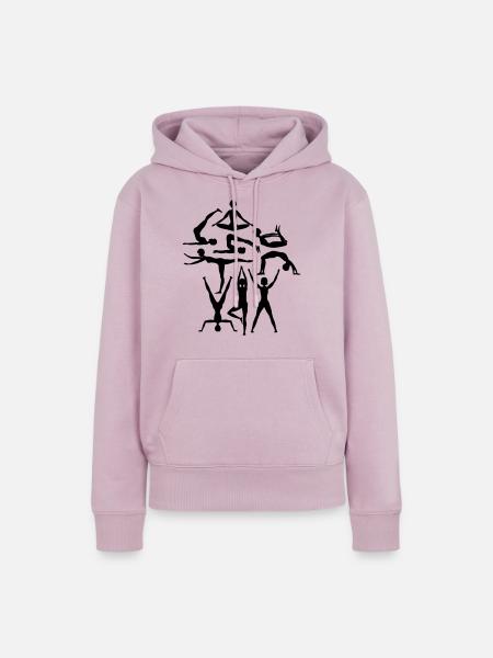 Gymnastik - Frauen Premium Bio Hoodie - Altrosa
