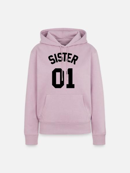 Sister 01 - Frauen Premium Bio Hoodie - Altrosa