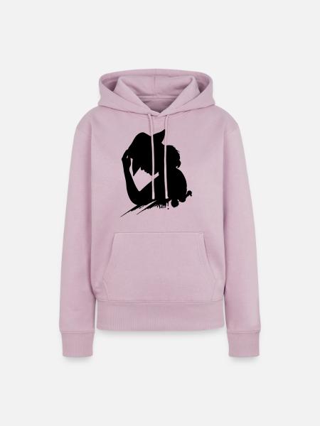 JaC's Cowgirl - Frauen Premium Bio Hoodie - Altrosa