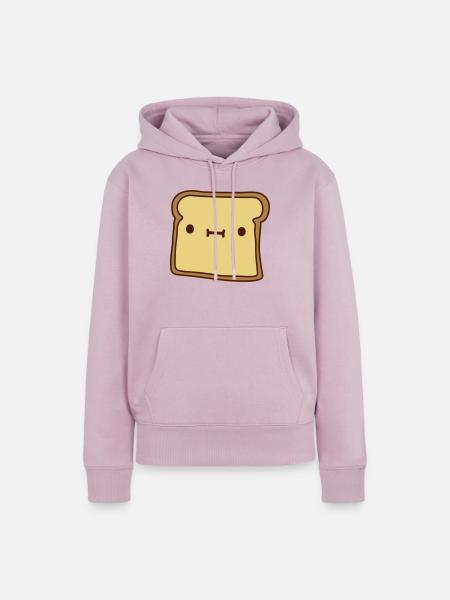 toast brot scheibe - Frauen Premium Bio Hoodie - Altrosa