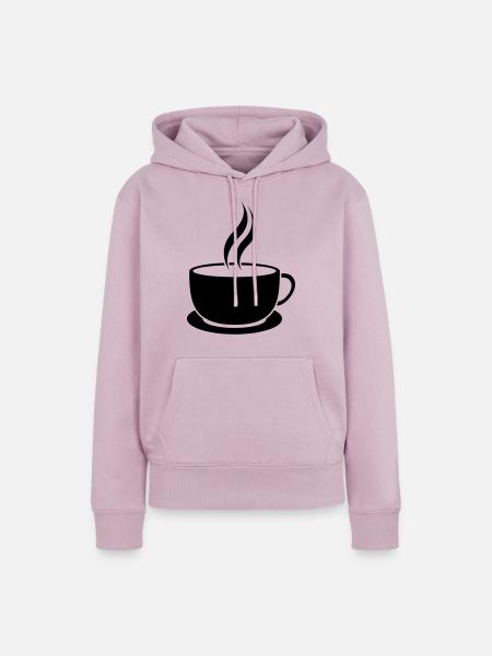 Cafe-Tasse - Frauen Premium Bio Hoodie - Altrosa