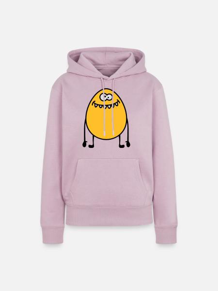 Egg Monster - Frauen Premium Bio Hoodie - Altrosa
