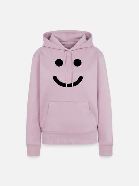 Smilie - Frauen Premium Bio Hoodie - Altrosa
