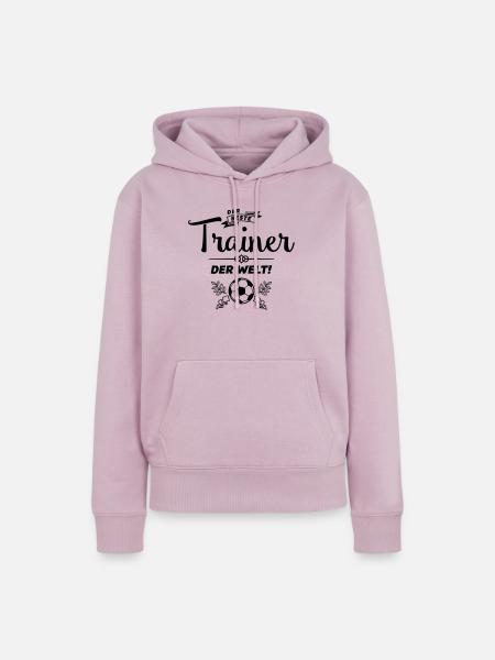 trainer der beste - Frauen Premium Bio Hoodie - Altrosa