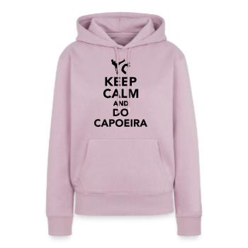 Capoeira - Frauen Premium Bio Hoodie - Altrosa - Vorne - Julia (174cm)