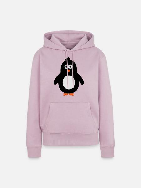 pinguin - Frauen Premium Bio Hoodie - Altrosa