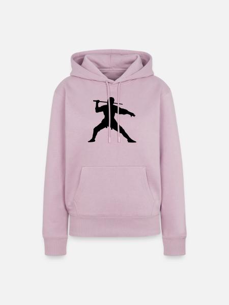 Ninja - Frauen Premium Bio Hoodie - Altrosa