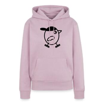 Inliner - Inline skaten - Frauen Premium Bio Hoodie - Altrosa - Vorne - Julia (174cm)