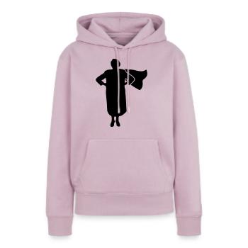 Super Grandma - Frauen Premium Bio Hoodie - Altrosa - Vorne - Julia (174cm)