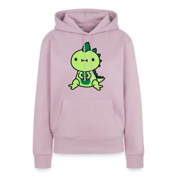 kleiner suesser kawaii - Frauen Premium Bio Hoodie - Altrosa - Vorne - Julia (174cm)