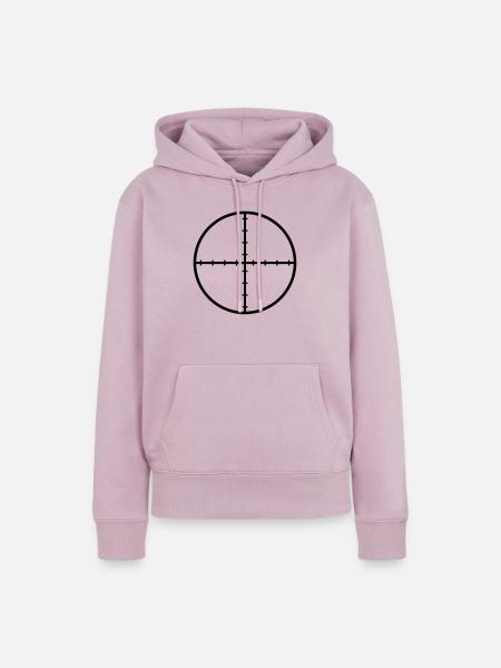 Fadenkreuz - Frauen Premium Bio Hoodie - Altrosa