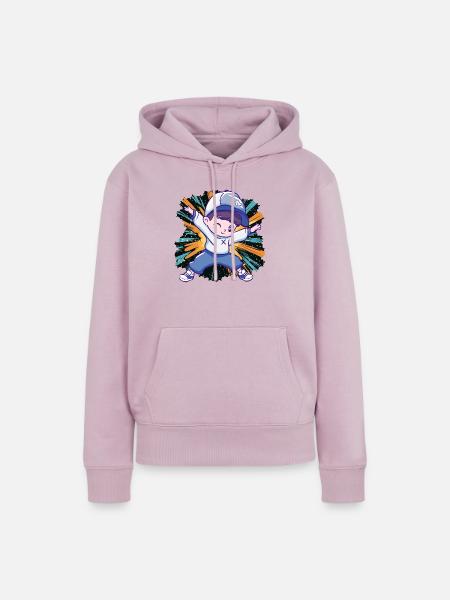 Breakdance Boombox - Frauen Premium Bio Hoodie - Altrosa