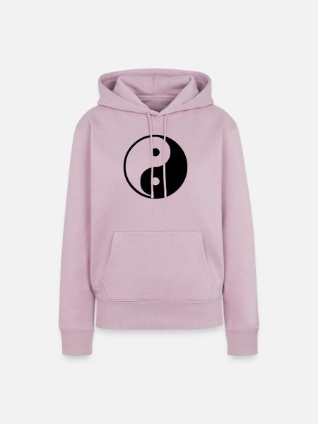Ying Yang - Frauen Premium Bio Hoodie - Altrosa