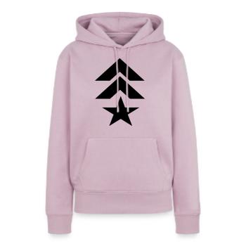 Rang - Frauen Premium Bio Hoodie - Altrosa - Vorne - Julia (174cm)