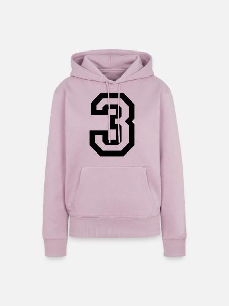 3 Collegestyle - Frauen Premium Bio Hoodie - Altrosa