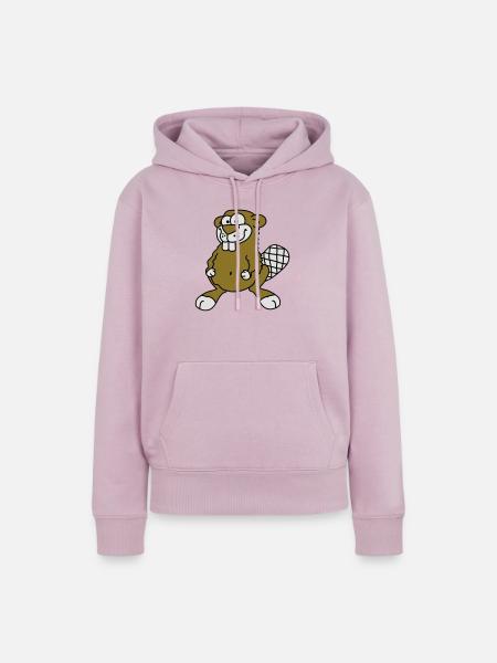 beaver - Frauen Premium Bio Hoodie - Altrosa