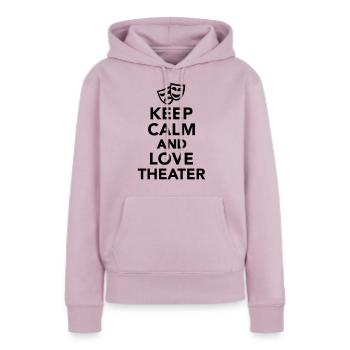 Theater - Frauen Premium Bio Hoodie - Altrosa - Vorne - Julia (174cm)