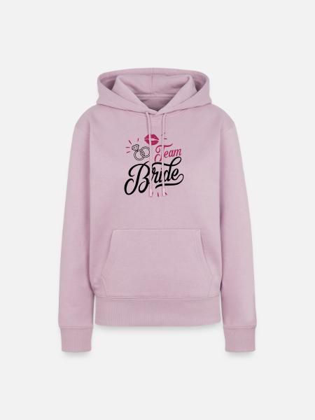 bride team - Frauen Premium Bio Hoodie - Altrosa