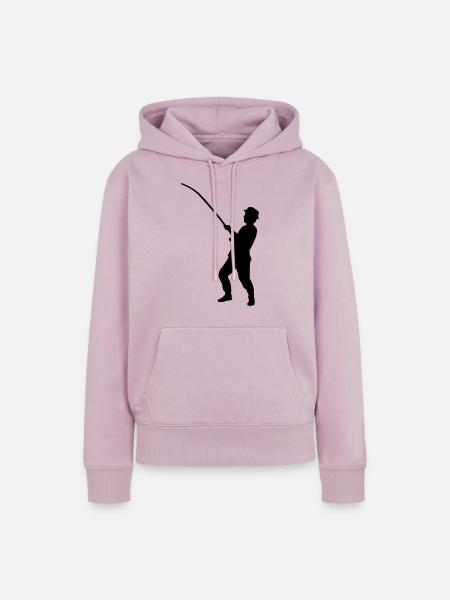 fishing men - Frauen Premium Bio Hoodie - Altrosa