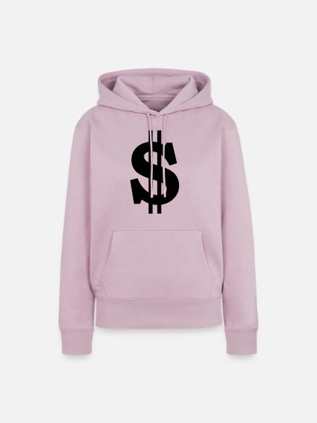 dollar - Frauen Premium Bio Hoodie - Altrosa