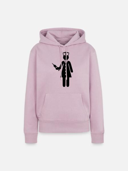 Krankenschwester - Frauen Premium Bio Hoodie - Altrosa