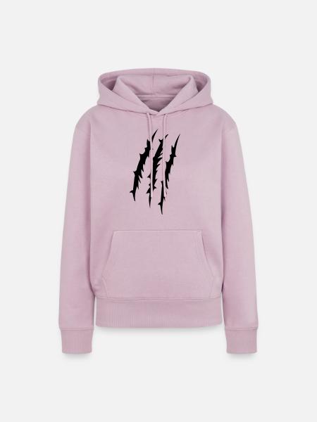 krallen - Frauen Premium Bio Hoodie - Altrosa