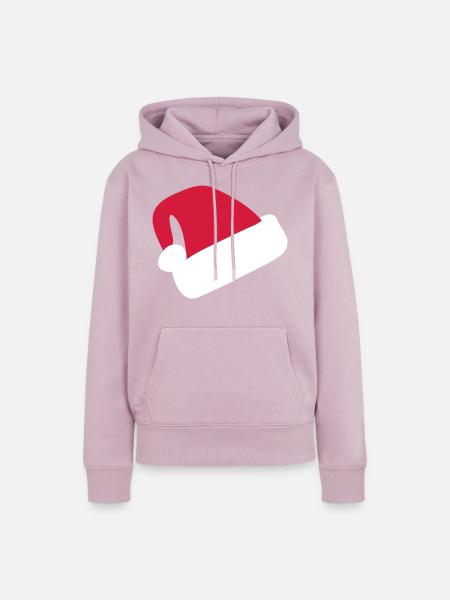Santa Hat - Frauen Premium Bio Hoodie - Altrosa