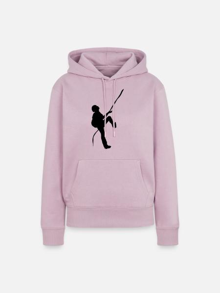 Climbing - Frauen Premium Bio Hoodie - Altrosa