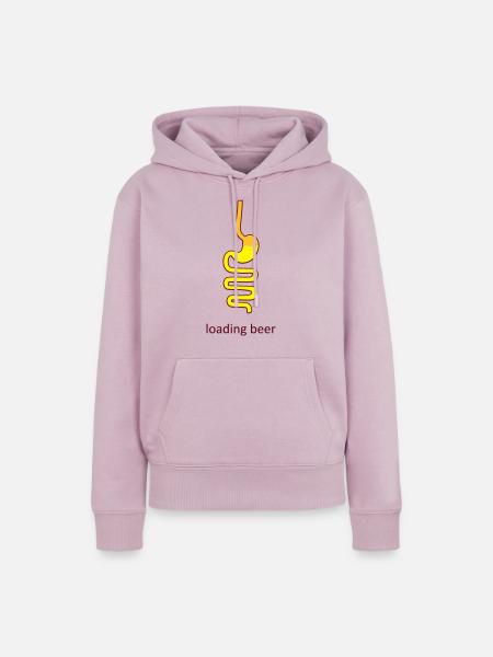 Magen Bier - Frauen Premium Bio Hoodie - Altrosa