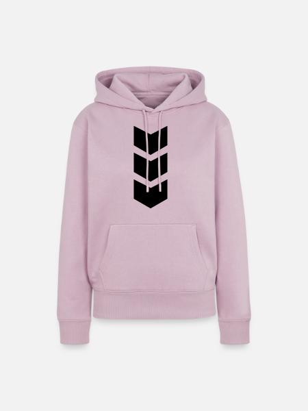 pfeil - Frauen Premium Bio Hoodie - Altrosa
