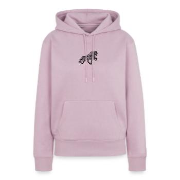 Mandala Tölter - Frauen Premium Bio Hoodie - Altrosa - Vorne - Julia (174cm)