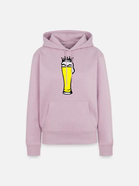 koenigliches_bier_3c - Frauen Premium Bio Hoodie - Altrosa