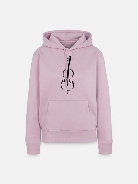 Cello - Frauen Premium Bio Hoodie - Altrosa