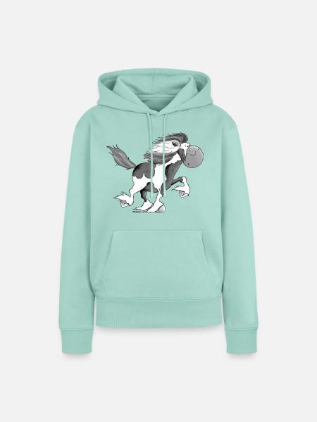 Lustiger Isländer - Islandpferd - Isi - Frauen Premium Bio Hoodie - Mint