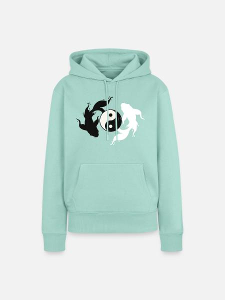 Yin und Yang Harmonie - Frauen Premium Bio Hoodie - Mint