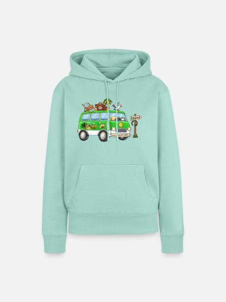 Italien Camper Wohnmobil - Frauen Premium Bio Hoodie - Mint