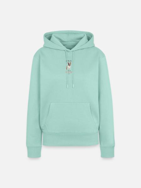 Zuhause ist, wo Frenchie ist - Frauen Premium Bio Hoodie - Mint