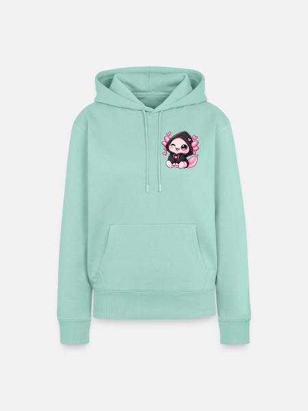 Hoodie-Lotl - Frauen Premium Bio Hoodie - Mint