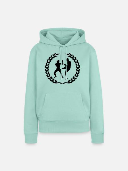 fighter design - Frauen Premium Bio Hoodie - Mint