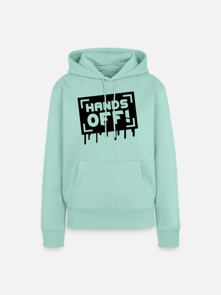 Hands Off Graffiti - Frauen Premium Bio Hoodie - Mint