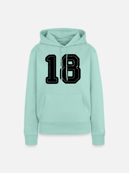 18 - Frauen Premium Bio Hoodie - Mint 