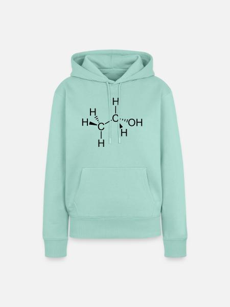 ethanol keilstrich - Frauen Premium Bio Hoodie - Mint