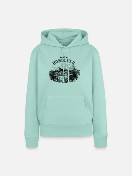 Aloha Honolulu - Frauen Premium Bio Hoodie - Mint 