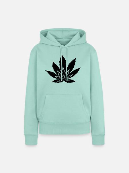 Cannabis - Frauen Premium Bio Hoodie - Mint