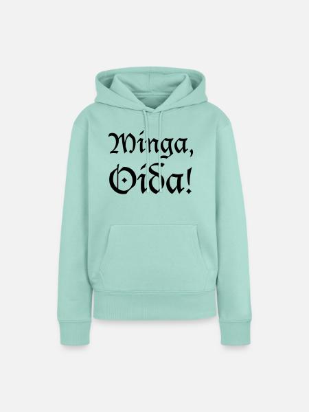Minga, Oida - Frauen Premium Bio Hoodie - Mint 