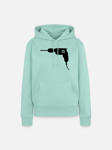 Bohrmaschine - Frauen Premium Bio Hoodie - Mint