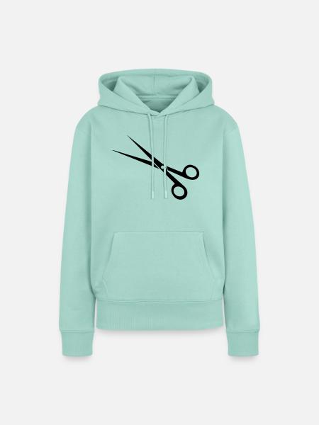 schere - Frauen Premium Bio Hoodie - Mint